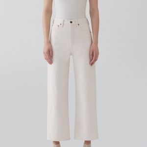 Agolde REN Hi Rise Cropped Wide Leg Jeans 25